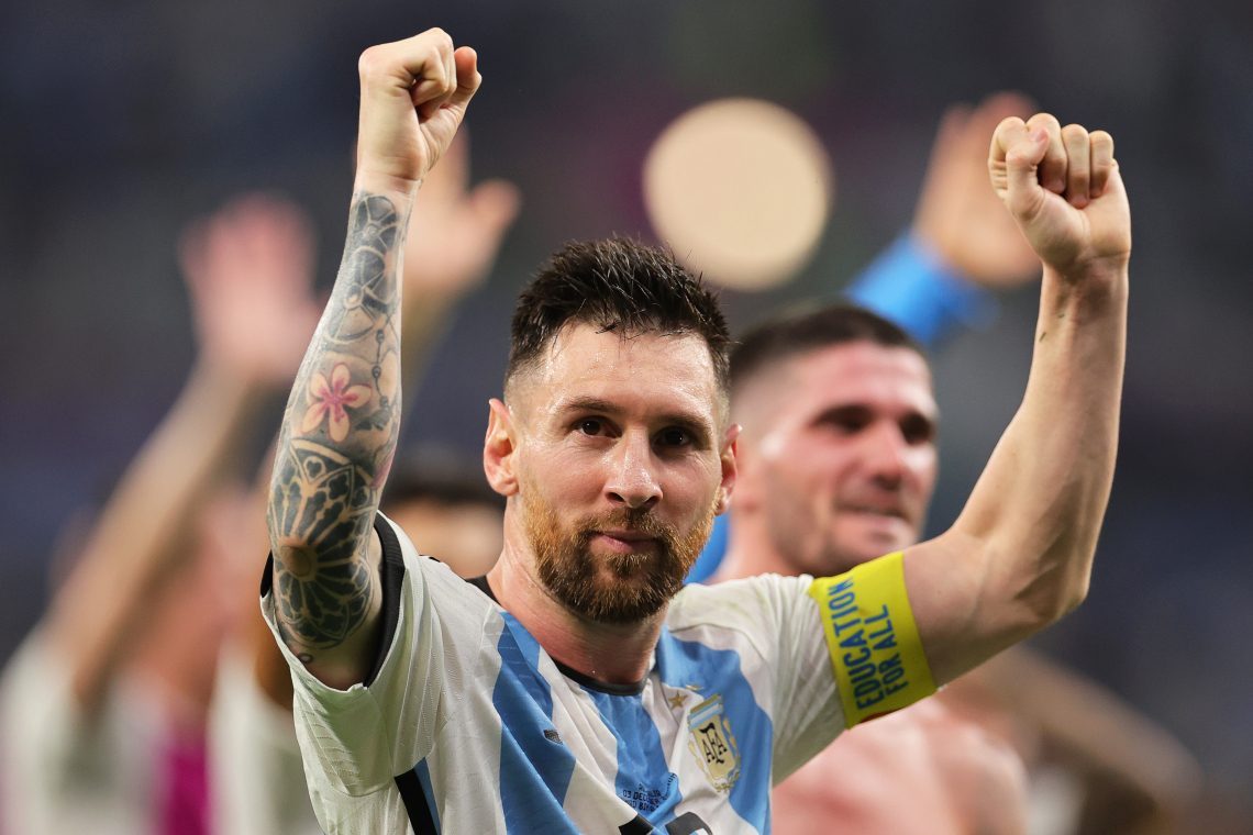Messi z golom na svoji 1000. tekmi pomagal Argentini do četrtfinala
