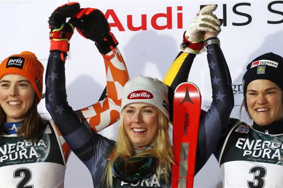 Mikaela Shiffrin osvojila še 81. zmago, Ana Bucik odlična peta