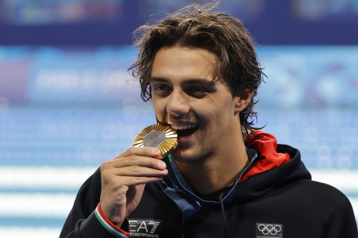 Italijan Thomas Ceccon slavil na 100 m hrbtno na OI