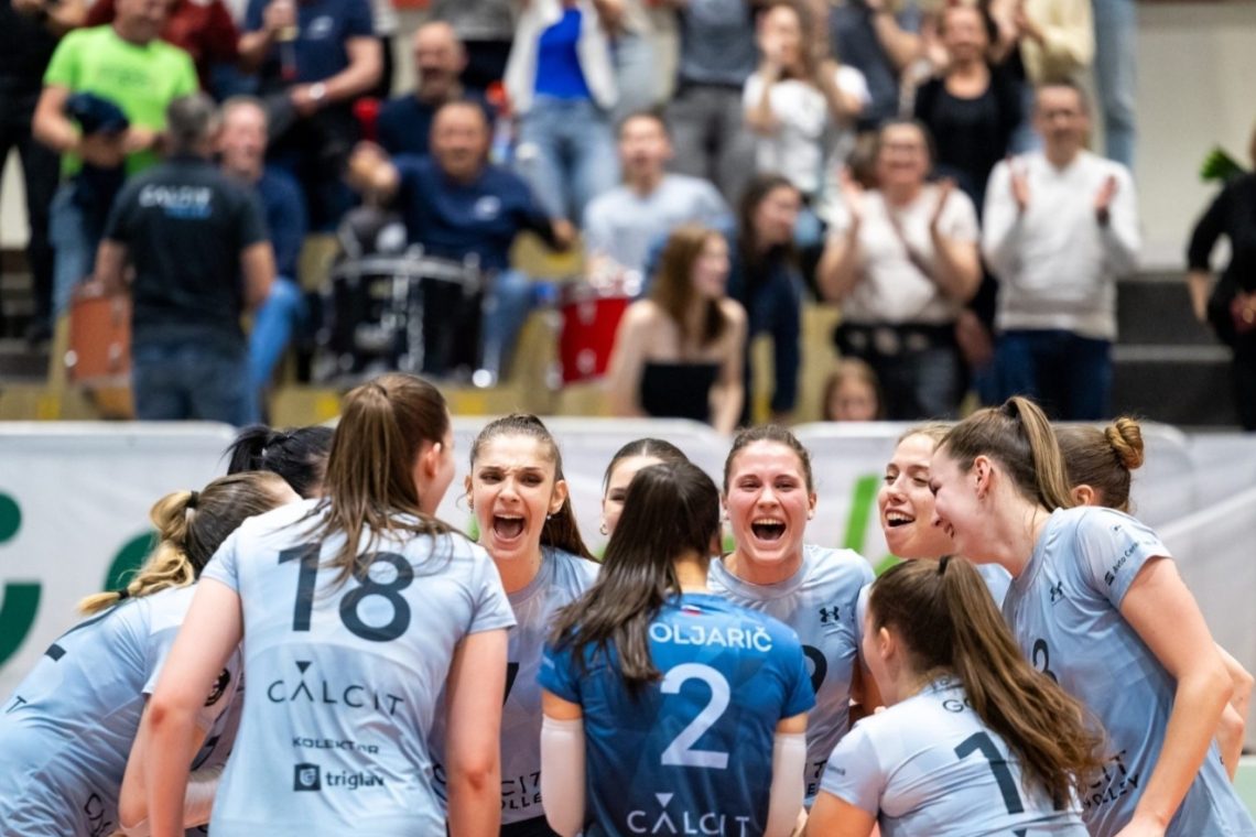 Odbojkarice Calcita z zmago izsilile peto tekmo finala državnega prvenstva