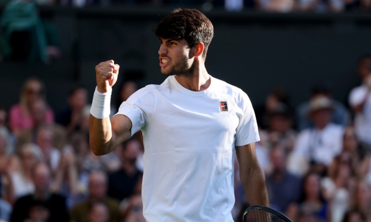 Alcaraz, Fritz, Sabalenka in Anisimova prvi v polfinalu Wimbledona