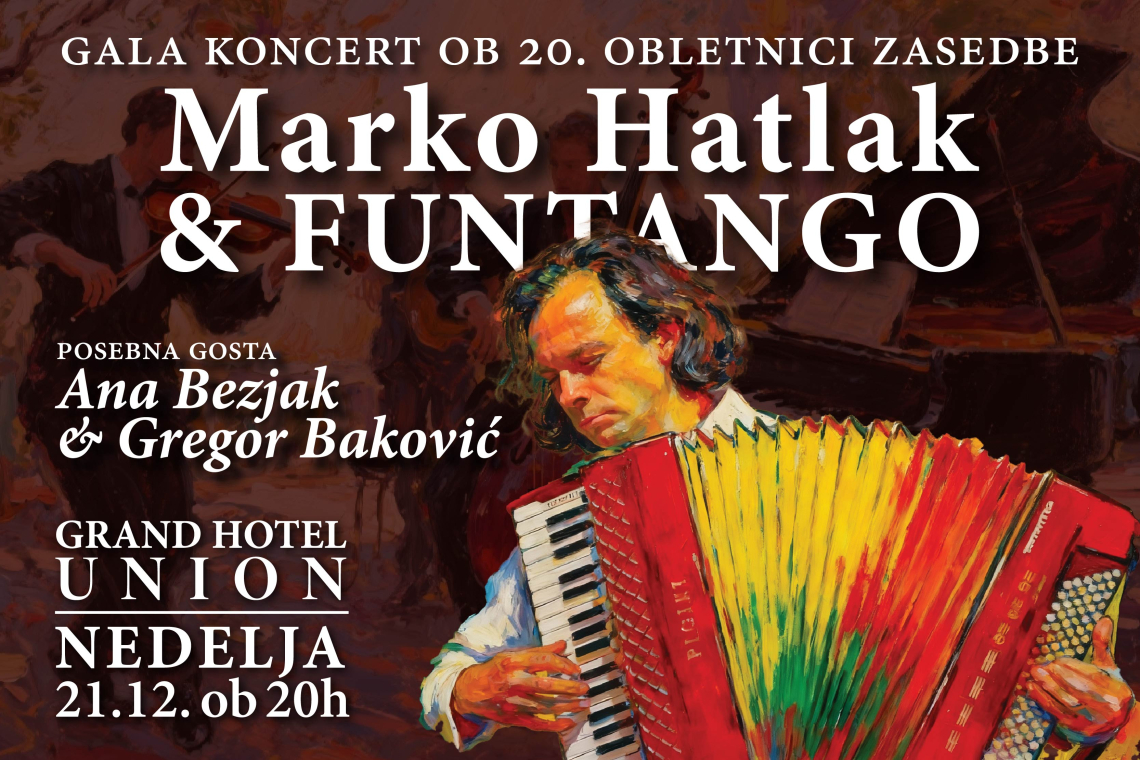 Božični gala koncert Marka Hatlaka in skupine FUNtango ob 20-letnici delovanja