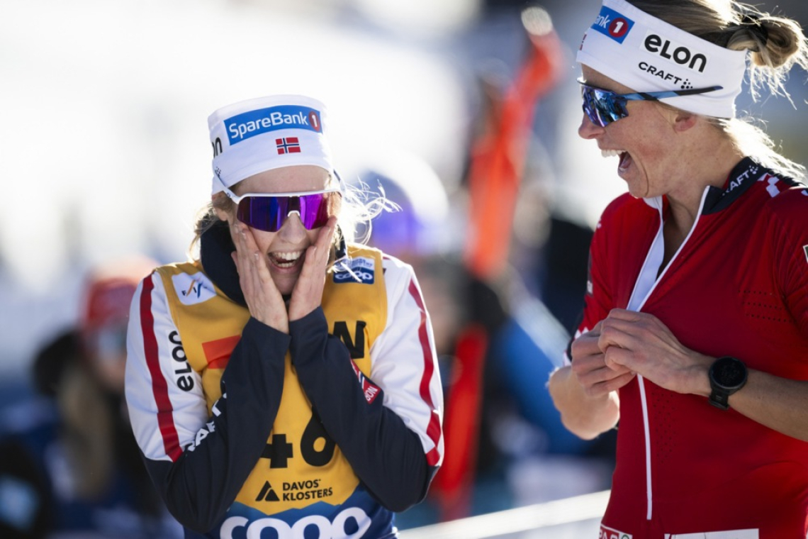 Zmagovalka Davosa na 10 km Simpson-Larsen, Mandeljc 34.