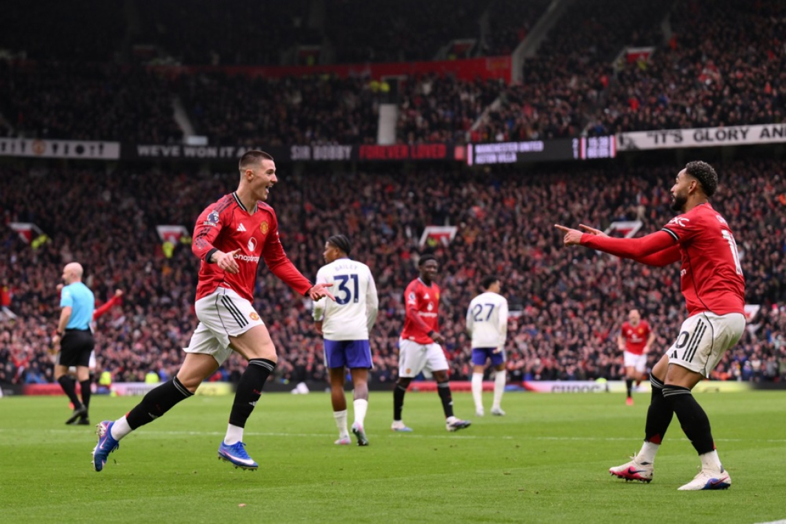 Šeško po petih minutah igre potrdil zmago Manchester Uniteda  